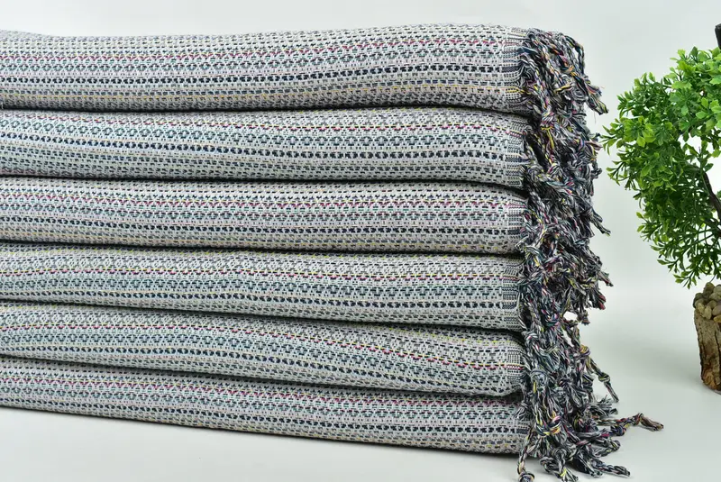 38x18 Cotton Colorful Diamond Towel, Personalized Gifts, Bridesmaid Towel, Birthday Gift, Summer Towel, Turkish Tea Towel, Turkish Towel Hand Towel - 3