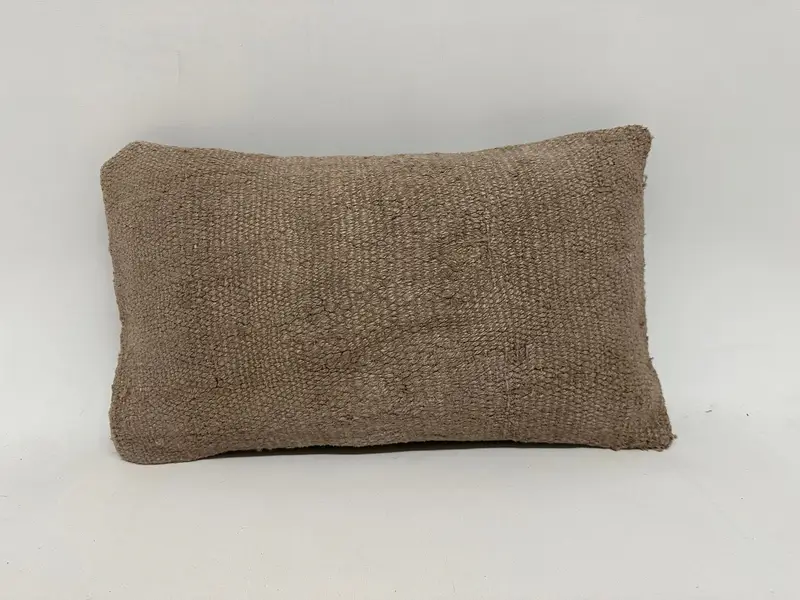 Brown Southwestern Embroidered Pillow, 12x20 Inches Size Pillow - 1