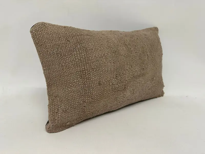 Brown Southwestern Embroidered Pillow, 12x20 Inches Size Pillow - 3