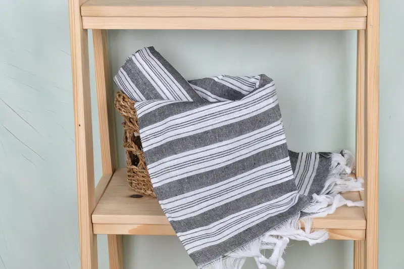 70x40 Cotton Striped Towel, Decorative Towel, Towel With Name, Gym Towel, Absorbent towel, Housewarming Gift, Bridal Shower Favors, Christmas Gift - 4