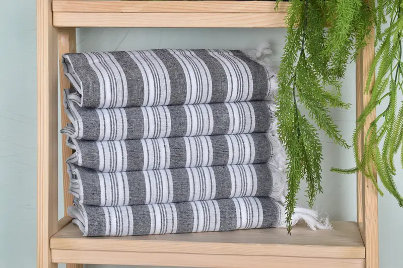 70x40 Cotton Striped Towel, Decorative Towel, Towel With Name, Gym Towel, Absorbent towel, Housewarming Gift, Bridal Shower Favors, Christmas Gift - 1