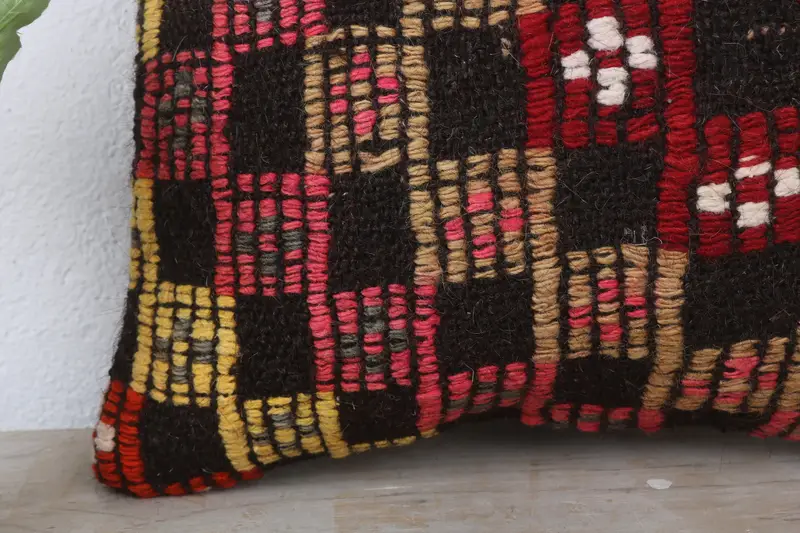 Customized Cushion, Vintage Pillow, Interior Designer Pillow, Turkish Rugs Pillow Cover, Pillow for Couch, 14x14 Brown Pillow Sham, Cushion Case - 3