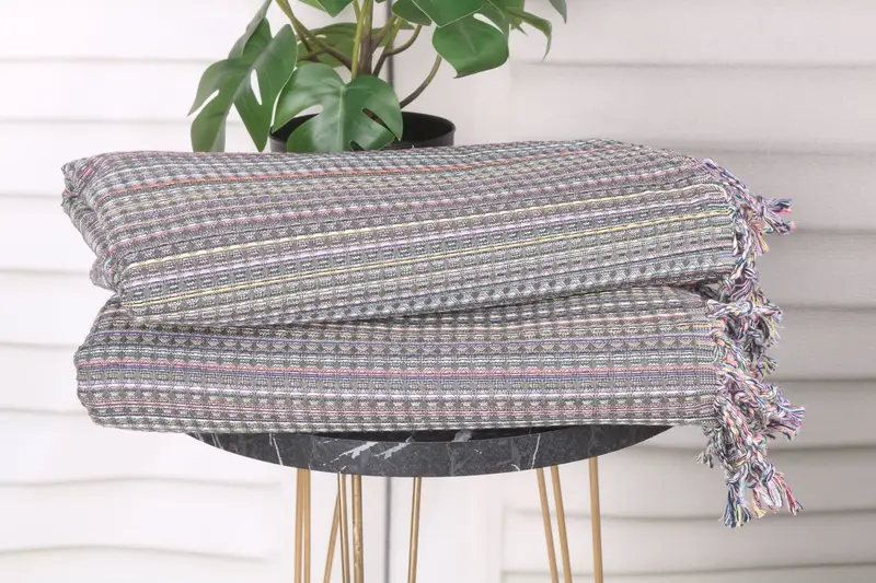 Gift For Her, Fouta towel, Summer Towel, Antibacterial Turkish peshtemal towel, 70x40 Cotton Geometric Towel, Gift Towel, Personalized Gift - 3