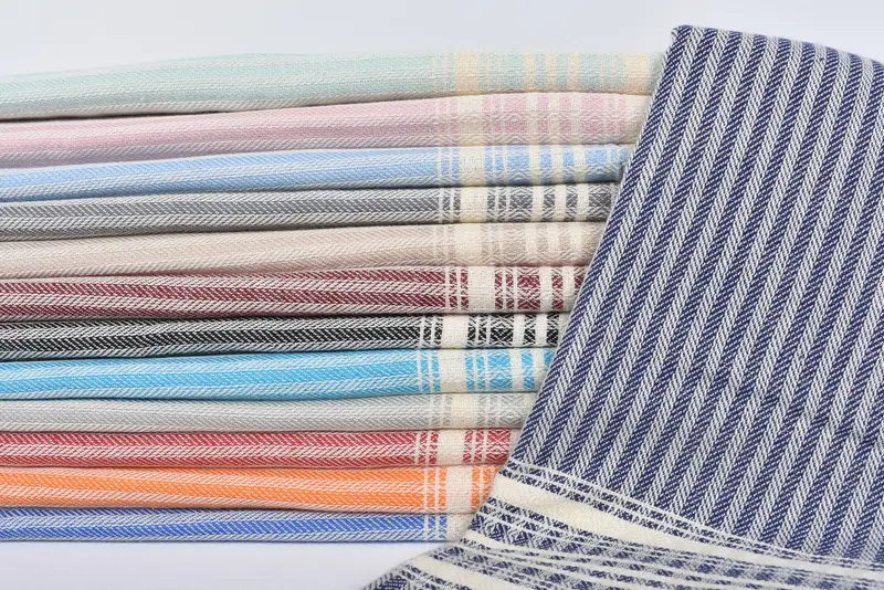 Beach Towel Gift, Maid Of Honor Gift, Wedding Anniversary Gift, Soft towel, 68x38 Cotton Striped Towel, Scarf Towel, Personalized Turkish Towel - 2