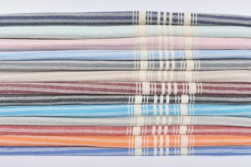 Beach Towel Gift, Maid Of Honor Gift, Wedding Anniversary Gift, Soft towel, 68x38 Cotton Striped Towel, Scarf Towel, Personalized Turkish Towel - 3