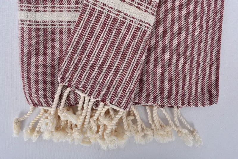 Beach Towel Gift, Maid Of Honor Gift, Wedding Anniversary Gift, Soft towel, 68x38 Cotton Striped Towel, Scarf Towel, Personalized Turkish Towel - 7