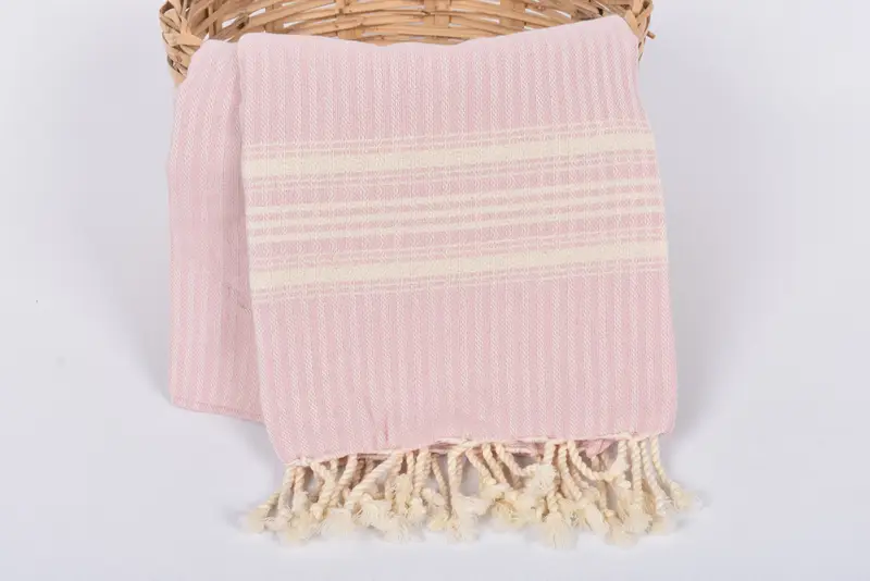 Beach Towel Gift, Maid Of Honor Gift, Wedding Anniversary Gift, Soft towel, 68x38 Cotton Striped Towel, Scarf Towel, Personalized Turkish Towel - 5