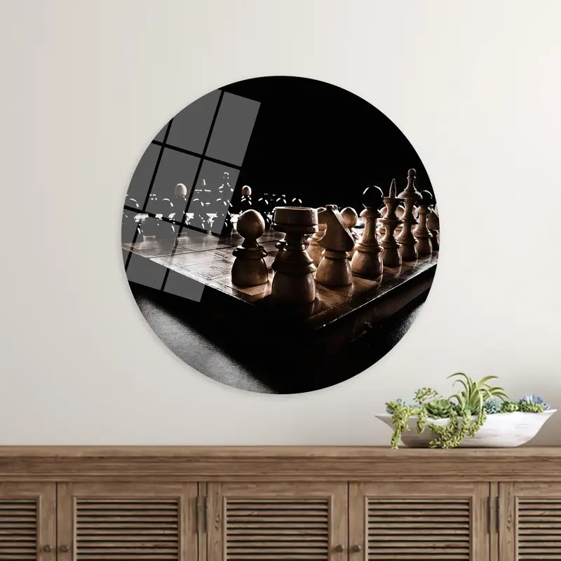 Elegant Canvas Print: Chess Board for Office & Home