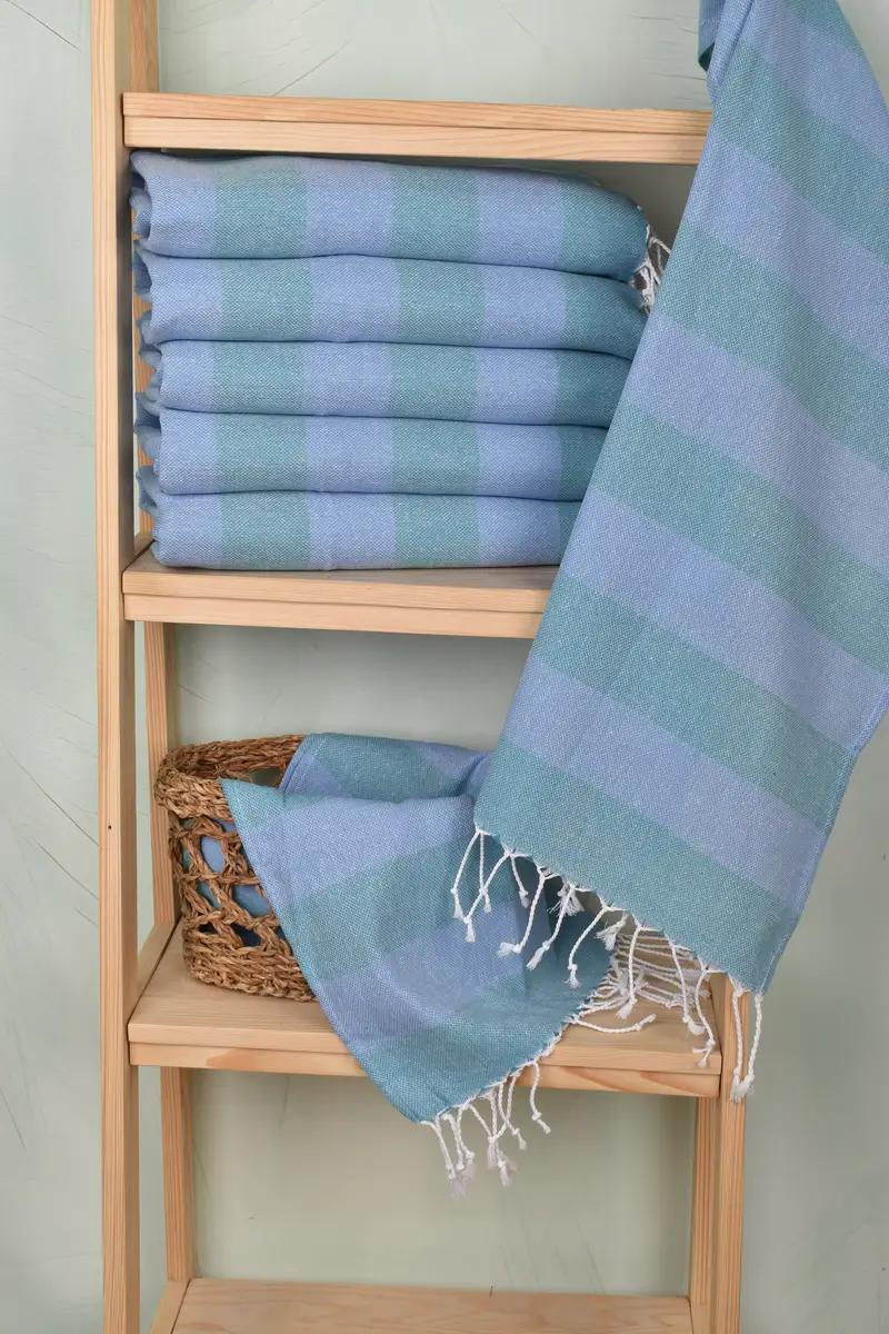 Personalized Hand Towel, Custom Wedding Gifts, Customized Towels, Kitchen Towel, Gift For The Home, Wedding Favors, 40x18 Cotton Striped Towel - 3