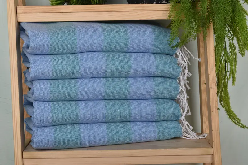 Personalized Hand Towel, Custom Wedding Gifts, Customized Towels, Kitchen Towel, Gift For The Home, Wedding Favors, 40x18 Cotton Striped Towel - 1
