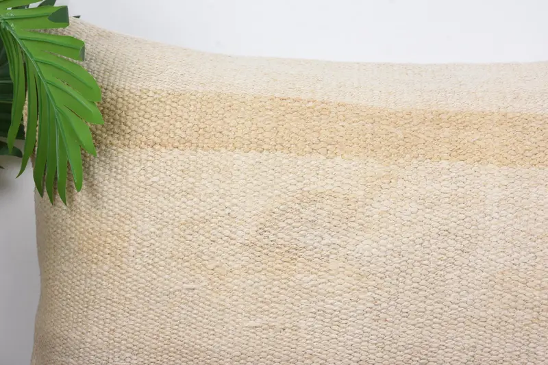Christmas Cushion Cover, 16x24 White Pillow, Vintage Kilim Pillow, Pillow, Kilim Cushion Sham, Kilim Pillow, Crochet Pattern Pillow Sham - 2