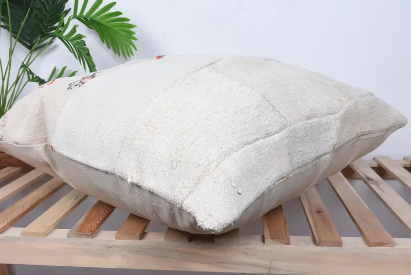 Cushion Case, Vintage Pillow, Ethnic Pillow Cover Pillow Sham, Ottoman Pillow Cover, Kilim Pillow, 28x28 Beige Cushion Case, Kilim Cushion Sham - 6