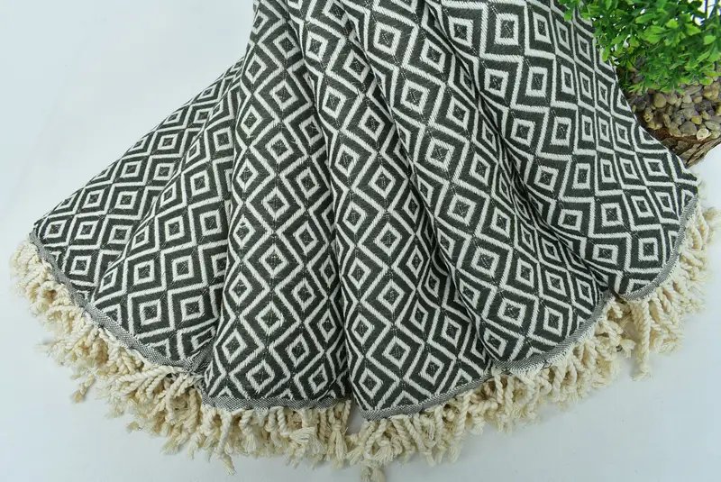 Xmas Gifts, 70x40 Cotton Diamond Towel, Beach Size Towel, Bachelorette Party Gifts, Organic Towel, Kids Beach Towel, Turkish Towel Beach, Soft towel - 4