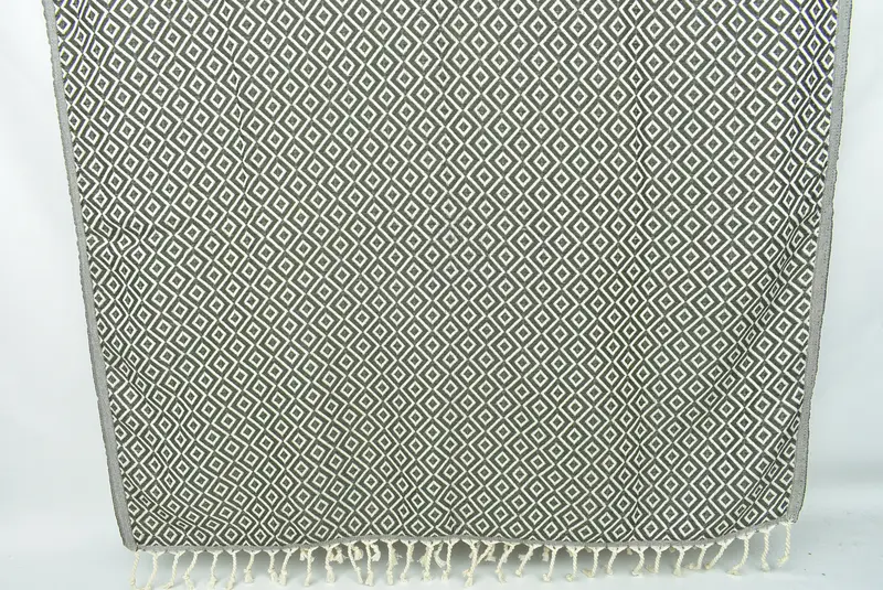 Xmas Gifts, 70x40 Cotton Diamond Towel, Beach Size Towel, Bachelorette Party Gifts, Organic Towel, Kids Beach Towel, Turkish Towel Beach, Soft towel - 8
