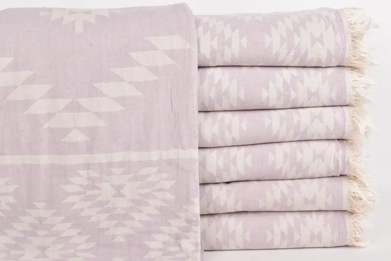 Turkish Blanket, Custom Gift, Custom Wedding Gifts, Shower Curtain, Bachelorette Party Gifts For Bride, 84x56 Cotton Kilim Towel, Custom Blanket - 1
