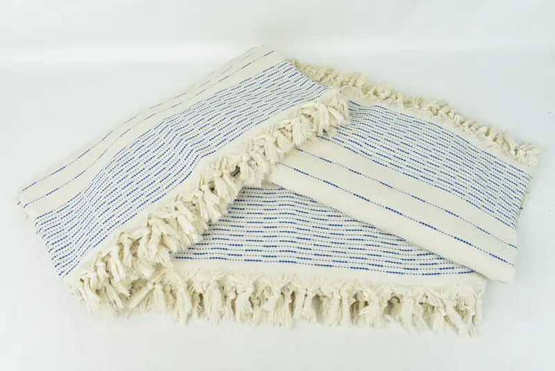 Spooky Bachelorette Party, Organic Throw, Woven Blanket, Housewarming Gift, 98x92 Cotton Striped Design Towel, Throw Blanket Couch, Gift Boxes - 6