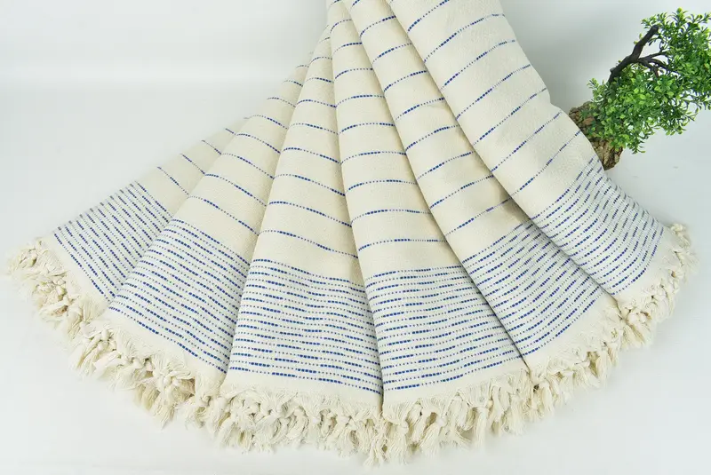 Spooky Bachelorette Party, Organic Throw, Woven Blanket, Housewarming Gift, 98x92 Cotton Striped Design Towel, Throw Blanket Couch, Gift Boxes - 4