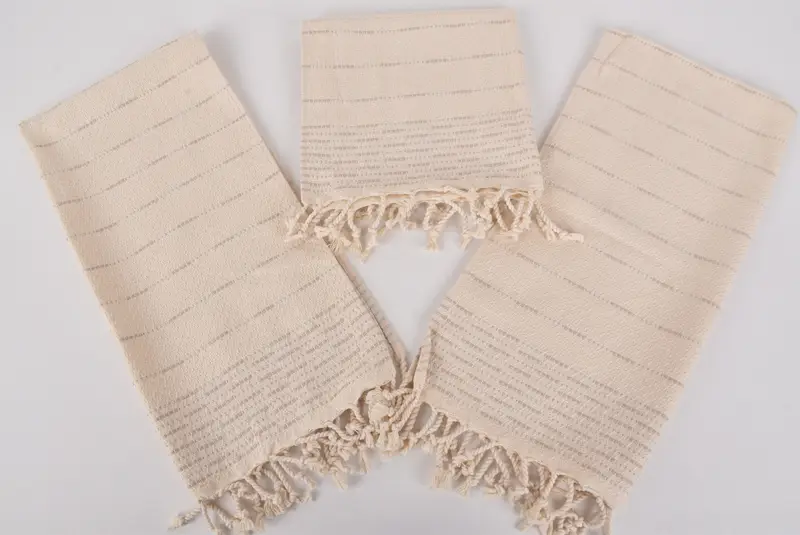 Kişiselleştirilmiş Hediyeler, Yaz Hediyesi, Monogram Çay Havlusu, 36x18 Pamuklu Çizgili Tasarım Havlu, Özel El Havlusu, Ev Dekoru Hediyeleri, Monogramlı El Havlusu - 6