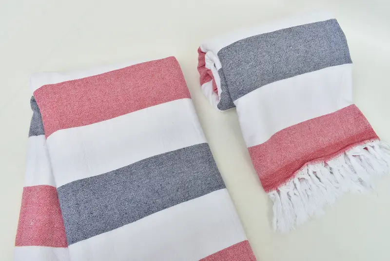 Organic towel, Gift For Coworker, Turkish towel, Bath towel, 64x36 Cotton Striped Terry Towel, Turkish towel bulk order for wedding gifts - 7