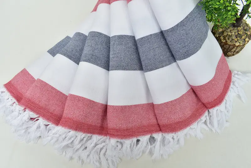 Organic towel, Gift For Coworker, Turkish towel, Bath towel, 64x36 Cotton Striped Terry Towel, Turkish towel bulk order for wedding gifts - 4
