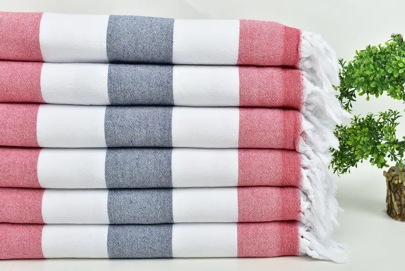Organic towel, Gift For Coworker, Turkish towel, Bath towel, 64x36 Cotton Striped Terry Towel, Turkish towel bulk order for wedding gifts - 3