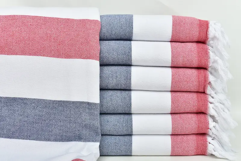 Organic towel, Gift For Coworker, Turkish towel, Bath towel, 64x36 Cotton Striped Terry Towel, Turkish towel bulk order for wedding gifts - 1