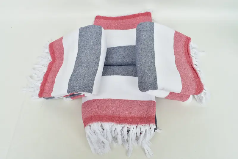 Organic towel, Gift For Coworker, Turkish towel, Bath towel, 64x36 Cotton Striped Terry Towel, Turkish towel bulk order for wedding gifts - 6