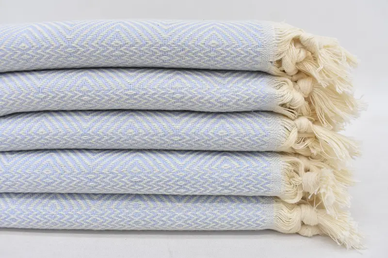 Personalized Kitchen Towel, Blue Diamond, Cotton, 36x20 Inches