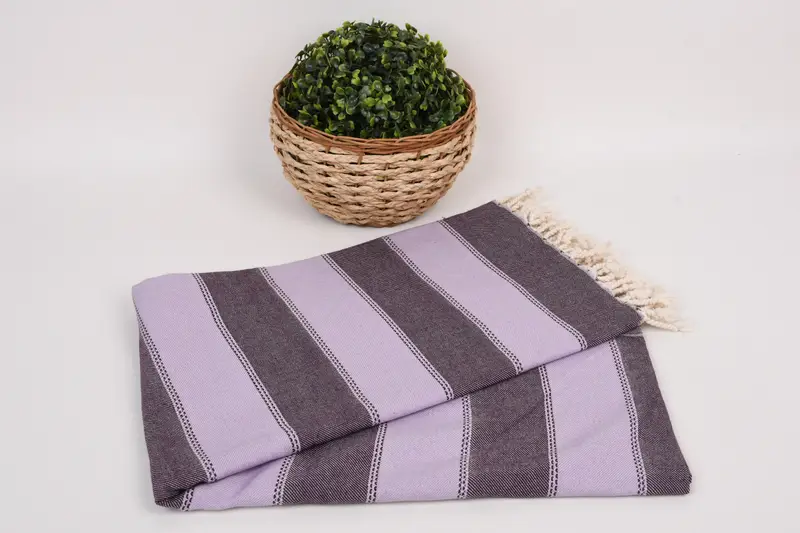 Bridesmaid Gifts, 68x36 Cotton Striped Towel, Peshtemal Towel, Fouta towel, Personalized Bridesmaid Gift, House Warming Gift, Organic Beach Towel - 4