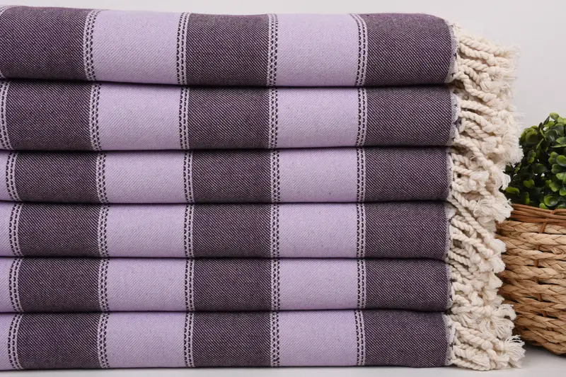 Bridesmaid Gifts, 68x36 Cotton Striped Towel, Peshtemal Towel, Fouta towel, Personalized Bridesmaid Gift, House Warming Gift, Organic Beach Towel - 2