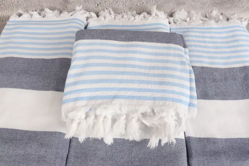 Sand-resistant towel, Christmas Favors, Large Beach Towel Personalized, 68x36 Cotton Striped Terry Towel, Organic towel, Custom Gift, Wedding Towel - 4