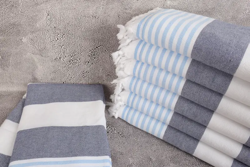 Sand-resistant towel, Christmas Favors, Large Beach Towel Personalized, 68x36 Cotton Striped Terry Towel, Organic towel, Custom Gift, Wedding Towel - 2