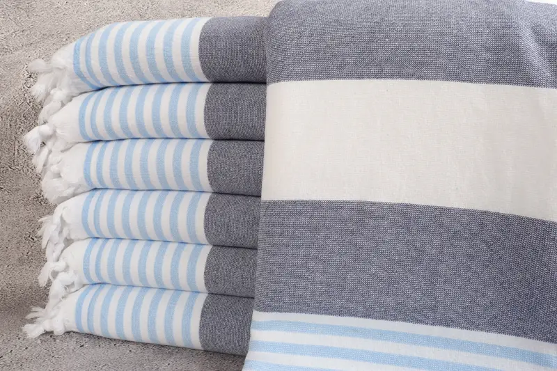 Sand-resistant towel, Christmas Favors, Large Beach Towel Personalized, 68x36 Cotton Striped Terry Towel, Organic towel, Custom Gift, Wedding Towel - 1