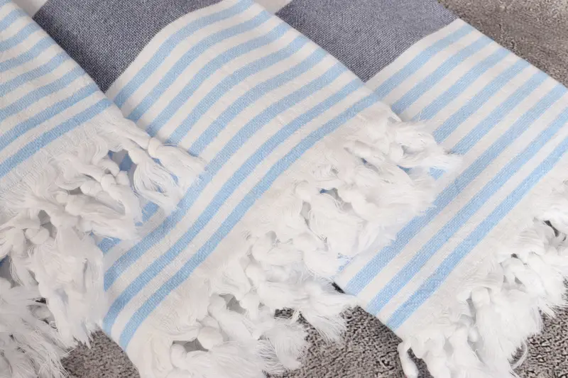 Sand-resistant towel, Christmas Favors, Large Beach Towel Personalized, 68x36 Cotton Striped Terry Towel, Organic towel, Custom Gift, Wedding Towel - 5