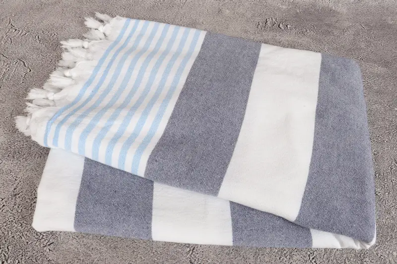 Sand-resistant towel, Christmas Favors, Large Beach Towel Personalized, 68x36 Cotton Striped Terry Towel, Organic towel, Custom Gift, Wedding Towel - 6