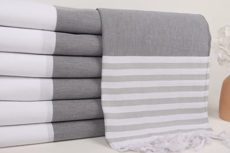 Bachelorette Party Favors, Custom Name Towel, Embroidered Towel, Girl Trip Party Favor, Summer Gift, 70x40 Cotton Striped Towel, Bridal Shower Favor - 2