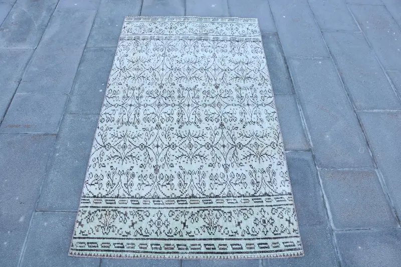 Alfombra Elegante Verde, 9x1,5m Diseño Bordeado