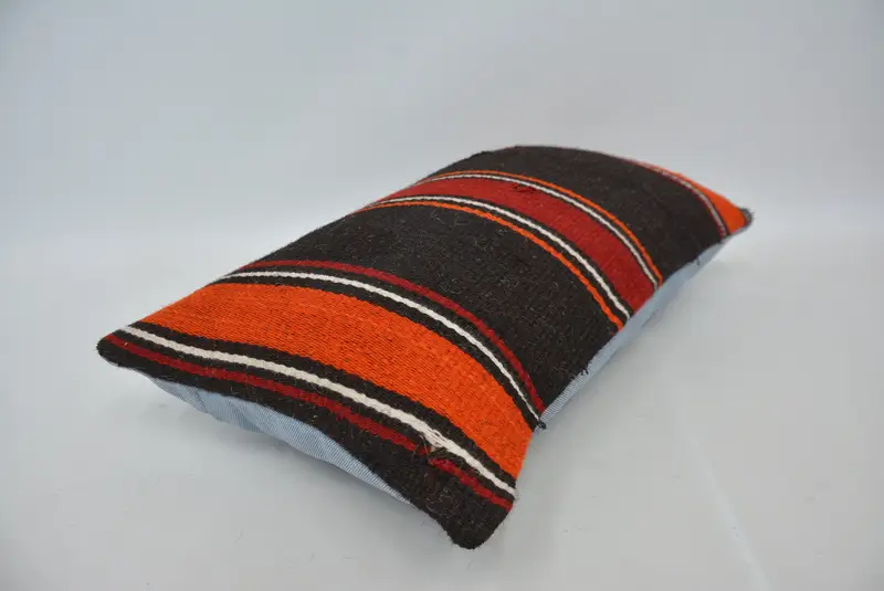 12x20 Red Pillow Cover, Chair Cushion Case, Boho Pillow Sham Cover, Vintage Kilim Throw Pillow, Interior Designer Pillow, Pillow Case - 6