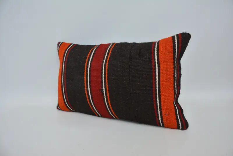12x20 Red Pillow Cover, Chair Cushion Case, Boho Pillow Sham Cover, Vintage Kilim Throw Pillow, Interior Designer Pillow, Pillow Case - 4