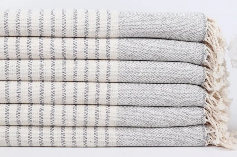 Custom Gift, Bridal Shower Gift, 76x40 Cotton Striped Towel, Luxury Beach Towel, Summer Gift Ideas, Turkish Towel USA, Gift For Best Friend - 3