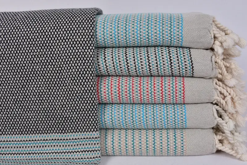 Beach Towel Personalized, Bridesmaid Gift, Personalized Bridesmaid Gift, Bridesmaid Favors, 64x40 Cotton Striped Towel, Turkish bath towel - 1