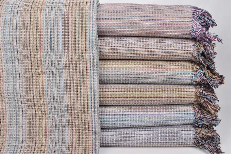 Personalized Blanket, 92x88 Cotton Geometric Towel, Custom Blanket, Organic Throw, Best Friend Wedding Gift, Bridal Shower Gift, Maid Of Honor Gift - 1