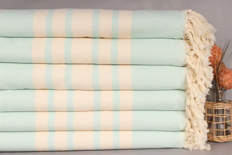 Couch Blanket, Wedding Favors, 96x80 Cotton Herringbone Towel, Woven Throw Blanket, Valentine Day Gift For Her, Organic Throw, Personalized Gifts - 2