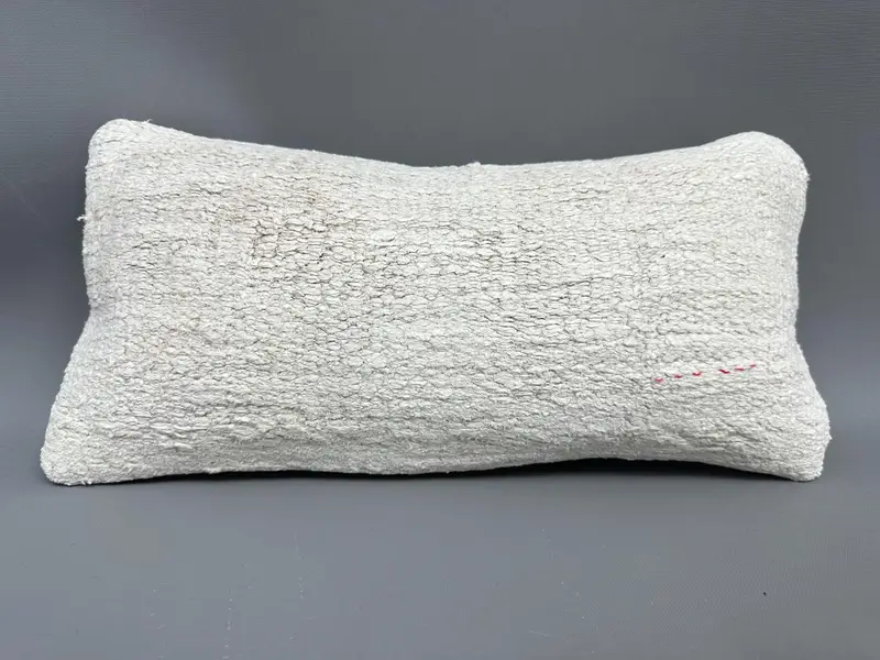 8x16 White Pillow Case, Turkish Kilim Pillow, Armchair Pillow, Pillow Sham, Patio Pillow Sham, Kilim Cushion Sham, Turkish Pillow - 4