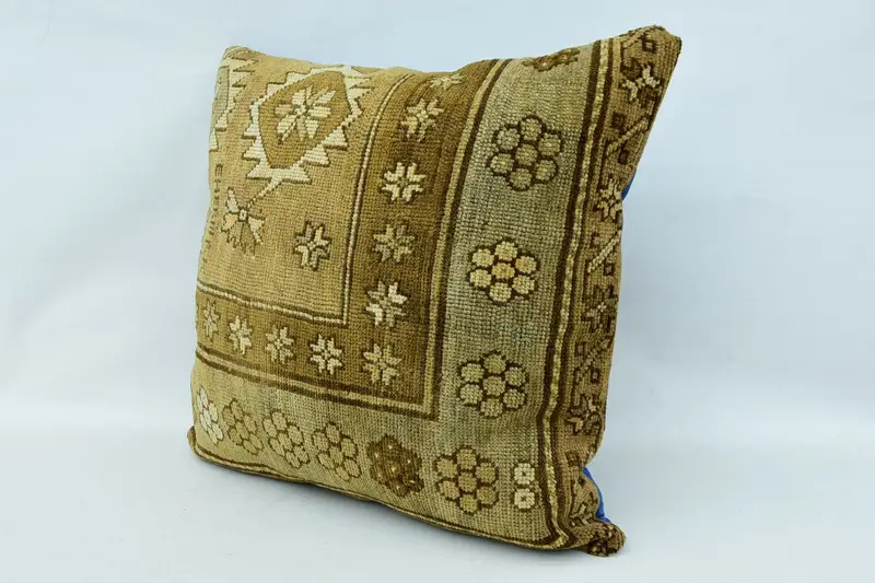 Vintage Kilim Throw Pillow, Pillow for Couch, 28x28 Brown Cushion Cover, Kilim Pillow, Pillow, Customized Cushion, Outdoor Patio Pillow Sham - 3