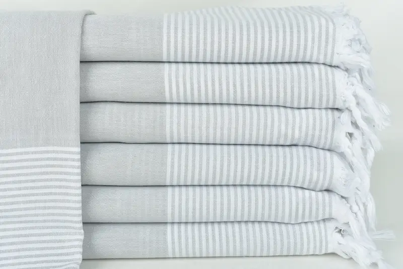 Embroidered Towel, Family Gift, Bridesmaid Gift Towel, Pool Towels, 70x40 Cotton Striped Towel, Bachelorette Party Favors, Wedding Anniversary Gift - 1
