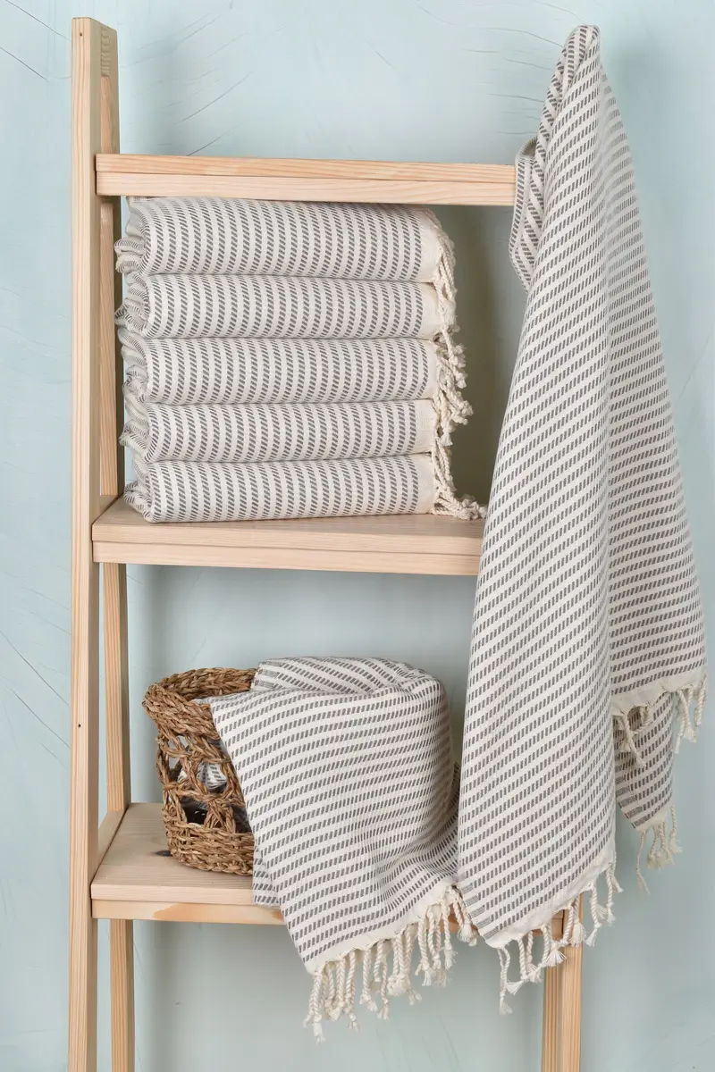 Monogram Turkish Towel, Personalized Turkish Towel, Beach Towel Bulk, 70x40 Cotton Polka Dot Towel, Merry Christmas Gifts, Yoga Towel, Holiday Towel - 3