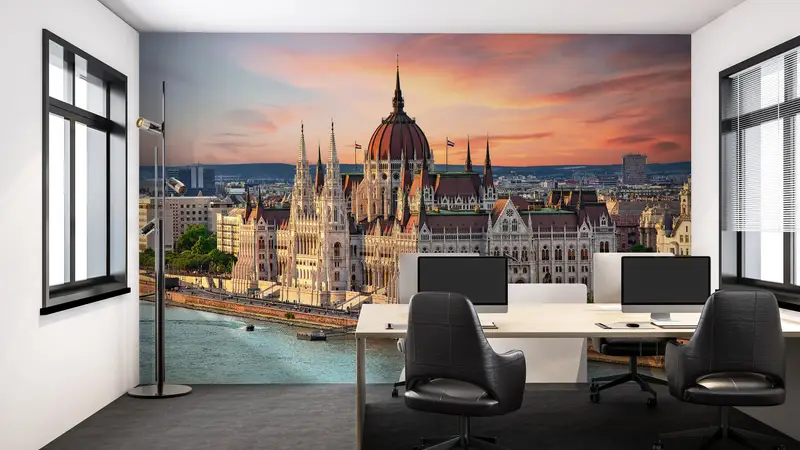 Paper Wall Art ,Modern Wall Paper,Hungarian Parliament Building,Wall Paper Peel and Stick,Hungarian Wallpaper, - 9