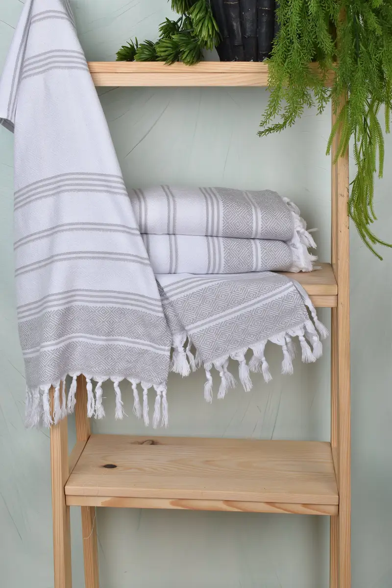 Turkish Towel Monogram, Personalized Hand Towel, Spa Towel, Turkish Towel Hand Towel, Wedding Favors, 40x18 Cotton Diamond Towel, Bridal Party Gifts - 6