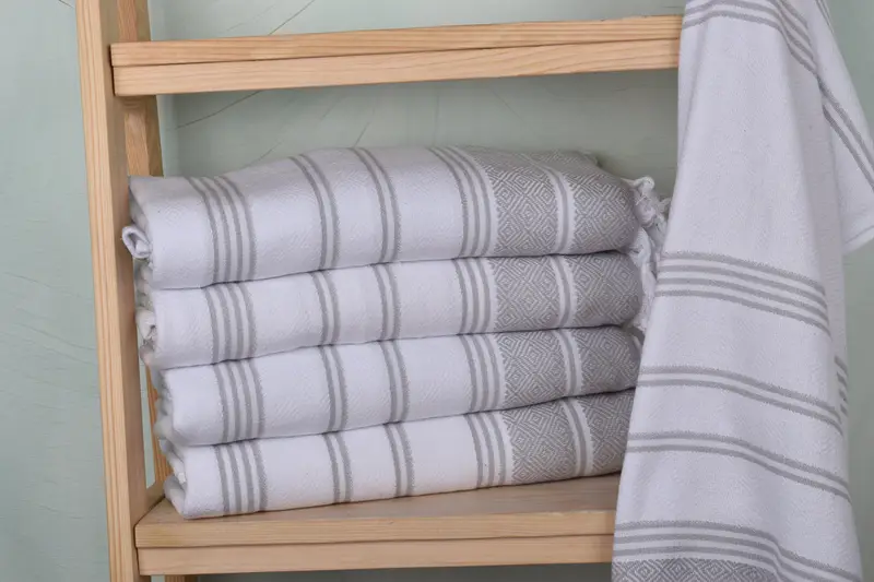 Turkish Towel Monogram, Personalized Hand Towel, Spa Towel, Turkish Towel Hand Towel, Wedding Favors, 40x18 Cotton Diamond Towel, Bridal Party Gifts - 2